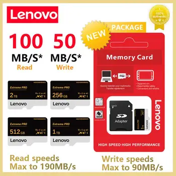 Оригиналната карта на Lenovo 1TB, 2TB Micro SD TF Card Ultra Memory Card 128 GB, 256 GB, 512 GB Mini TF Flash Memory Card Class10 За Фотоапарат/Телефон