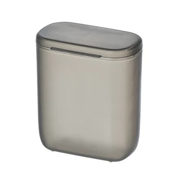 Мини-прозрачен матиран пластмасова кутия за съхранение, малък преносим кутия за съхранение на канцеларски материали
