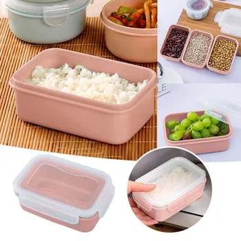 Една проста кутия за съхранение в хладилник, Малък обяд-бокс, всекидневна с Кухненски обяд-бокс, Пластмасова кутия за съхранение, Запечатани кутия за обяд в кухнята