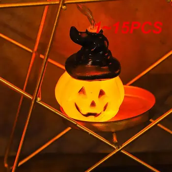 1 ~ 15 бр. Лампа във формата на тиква, висококачествени извънбордови led лампа на батерии за декорация на дома, декоративни аксесоари за Хелоуин, 2 m/