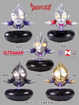 Нова идея Студио Ultraman Tiga с магнитна левитацией, многоцветное Въртящо Шумо-излучающее Украса ръчна изработка, Креативен подарък за момче