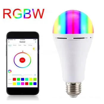 7 W Умна Крушка RGB + W Led лампа, с Променящ се Цвят, Умна Крушка, Функция таймер за Управление на Wi-Fi, Alexa и Google Home Smart Life