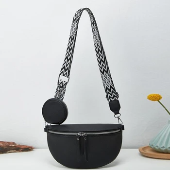 Дамски Нагрудная чанта, Ежедневни Модерна чанта с регулируеми плечевыми презрамки Голям капацитет, Удобен, практичен дамски чанта през рамо