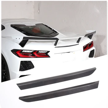 Истински Автомобилен Въздушен Дефлектор От Въглеродни Влакна, Спойлер На Задното Крило, Хастар Етикети За Corvette C8 Stingray Z51 Z06 2020-2023