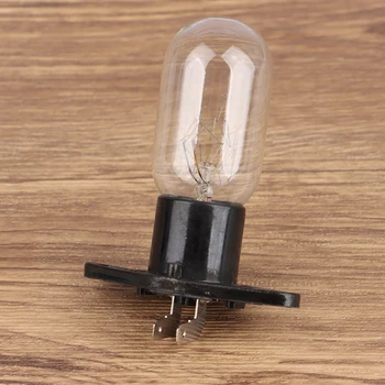 универсална подмяна на 1 бр. 2A 240 25 W Крушка за микровълнова фурна Лампа за осветление на хладилника Дизайн с притежателя на основание
