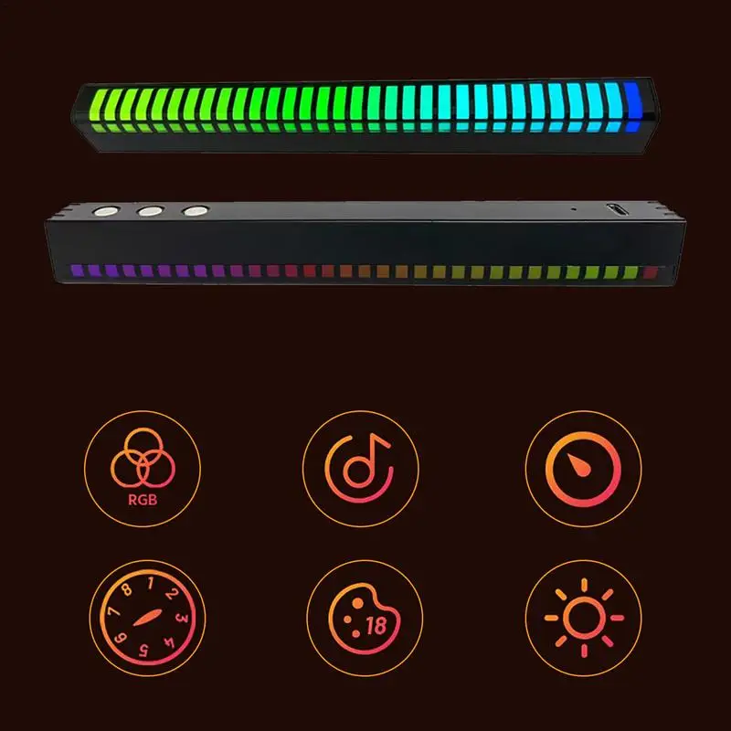 Автоматично Околното Осветление Автомобили RGB Лампа околната Светлина Smart Voice Control Фарове За Автомобили Авто Звукосниматель Atmosphere Ритъм Светлини DC 5V