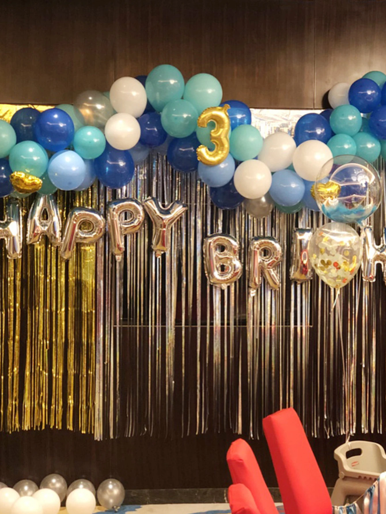 Лентата е верига за балони за арки, гирлянди, украса на сватба, рожден ден, аксесоари за къпане на бебето, аксесоари за партита 